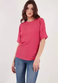Базовая футболка REGULAR FIT LELA, цвет fuchsia