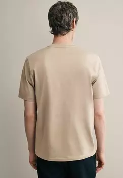 Базовая футболка REGULAR FIT SIGNATURE SUPIMA Next, бежевый