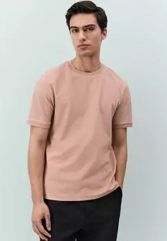 Базовая футболка REGULAR FIT TEXTURED Next, розовый