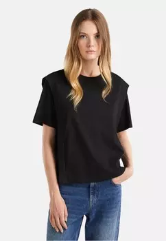 Базовая футболка REGULAR FIT United Colors of Benetton, черный