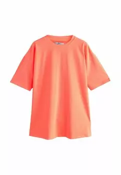 Базовая футболка RELAXED FIT SHORT SLEEVE SEAM DETAIL SKATER STYLE Next, оранжевый