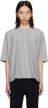 Базовая футболка Release-T HOMME PLISSe ISSEY MIYAKE, серый
