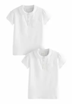 Базовая футболка RICH SCALLOPED 2 PACK REGULAR FIT Next, белый