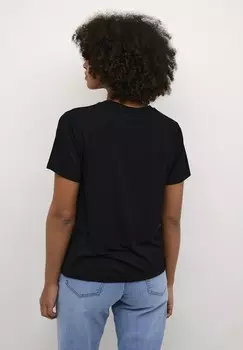 Базовая футболка RIDA V-NECK Kaffe, пестрый черный