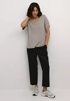 Базовая футболка RIDA V-NECK Kaffe, серый