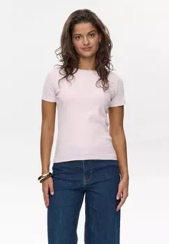 Базовая футболка RILEY TEE Nmph, темно-фиолетовый