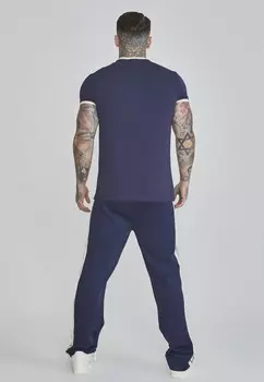 Базовая футболка RINGER SIKSILK, темно-синий