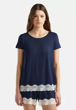 Базовая футболка ROUND NECK United Colors of Benetton, синий