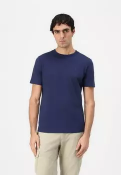 Базовая футболка ROUNDED HEM TOM TAILOR DENIM, темно-синий