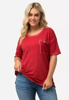 Базовая футболка RSCHEN-BRUSTTASCHE RUNDHALS HALBARM Ulla Popken, красный