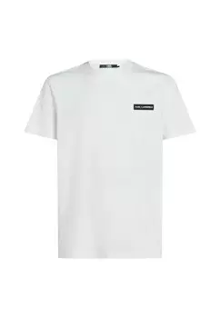 Базовая футболка RUBBER PATCH KARL LAGERFELD, белый