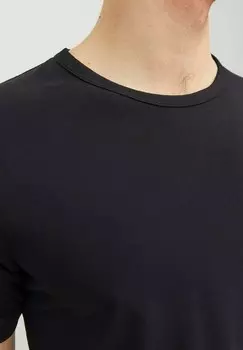 Базовая футболка RUNDHALS 4 STCK Jack & Jones, черный