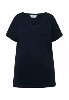 Базовая футболка RUNDHALS HALBARM Angel of Style, темно-синий