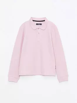 Базовая футболка с длинным рукавом для девочек с вырезом поло Southblue