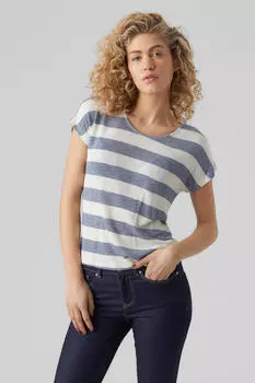 Базовая футболка с коротким рукавом Vero Moda, синий