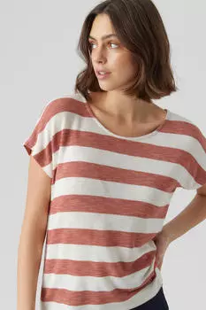 Базовая футболка с коротким рукавом Vero Moda, красный