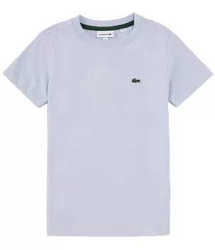 Базовая футболка с короткими рукавами Lacoste Big Boys 8–16, синий
