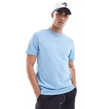 Базовая футболка с круглым вырезом ASOS DESIGN из ткани плотностью 240 г/м голубого цвета