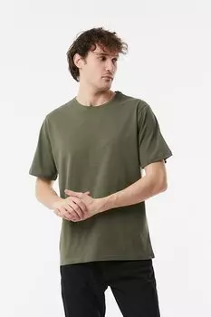 Базовая футболка с круглым вырезом Fullamoda, хаки