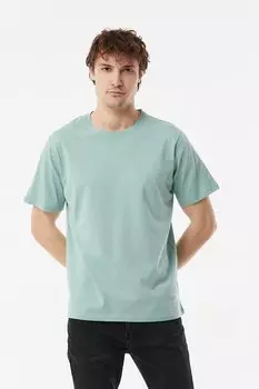 Базовая футболка с круглым вырезом Fullamoda, вода зеленая