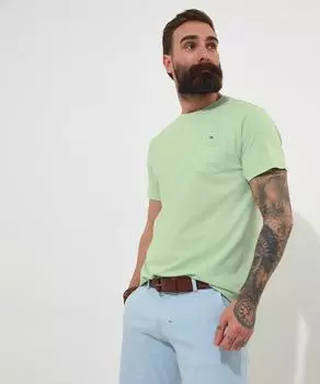 Базовая футболка с круглым вырезом и короткими рукавами и нагрудным карманом Joe Browns, зеленый