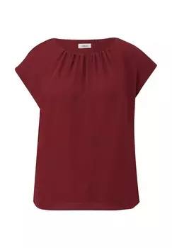 Базовая футболка s.Oliver BLACK LABEL, темно-красный