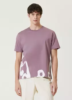 Базовая футболка с принтом Limitato, сиреневый