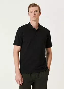 Базовая футболка с воротником-поло Beymen Collection, черный
