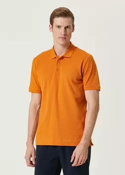 Базовая футболка с воротником-поло Beymen Collection, оранжевый