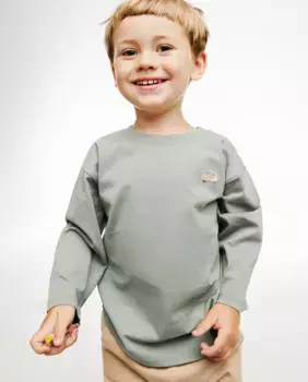 Базовая футболка с вышивкой Sfera, зеленый