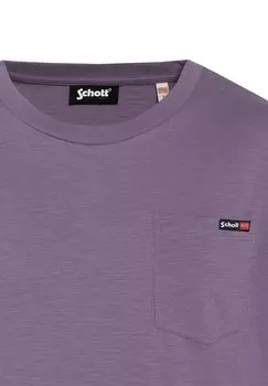 Базовая футболка Schott, фиолетовый