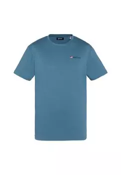 Базовая футболка Schott, светло-голубой