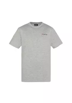 Базовая футболка Schott, светло-серый