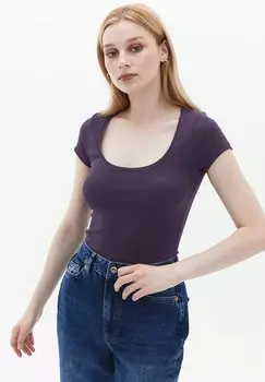 Базовая футболка SCOPE NECK OXXO, цвет sweet grape