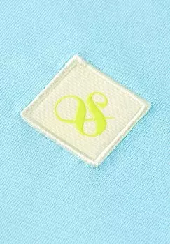 Базовая футболка Scotch & Soda, стираный неоновый синий Essential Logo Badge