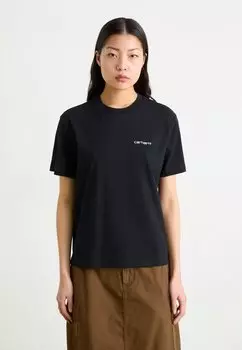 Базовая футболка SCRIPT EMBROIDERY Carhartt WIP, черный