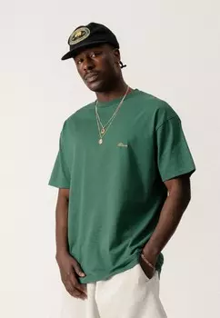 Базовая футболка Script Tee Unisex BLKVIS, охотничий зеленый