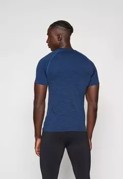 Базовая футболка SEAMLESS SPACE DYE 2 PACK Pier One Sport, темно-синий