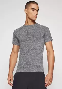 Базовая футболка SEAMLESS SPACE DYE 2 PACK Pier One Sport, черный