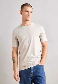 Базовая футболка SEASONAL CORE REGULAR FIT LOGO Scotch & Soda, светло-серый