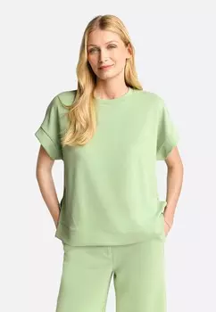 Базовая футболка SEITENSCHLITZEN Rich & Royal, светло-зеленый