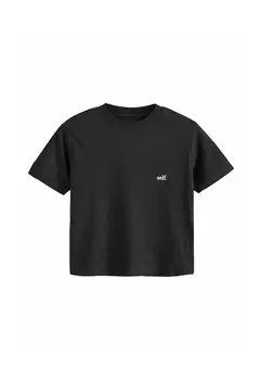 Базовая футболка SELF CROP REGULAR FIT Self., черный
