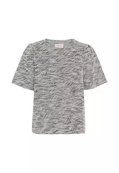 Базовая футболка SHANIE Cream, черный