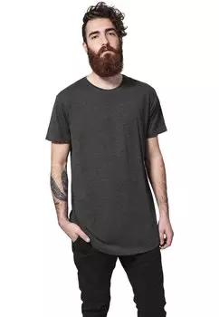 Базовая футболка SHAPED LONG DO NOT USE Urban Classics, уголь