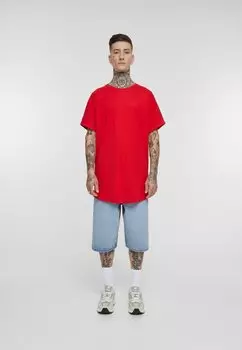 Базовая футболка Shaped Turnup Urban Classics, cityred