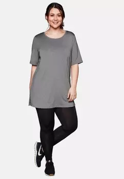 Базовая футболка Sheego, цвет Mottled Grey