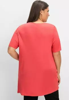 Базовая футболка Sheego, коралл