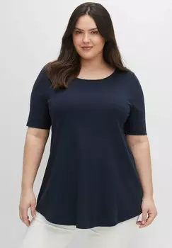 Базовая футболка Sheego, темно-синий