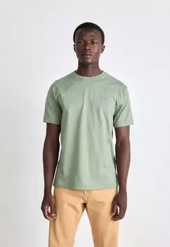 Базовая футболка Shield GANT, сухой зеленый