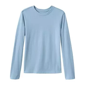 Базовая футболка школьной формы Lands' End для девочек 2–20 лет, цвет Chambray Blue